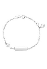 nice small silver engraveable ID baby bracelet